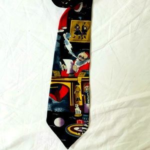 Santa Claus Festive Holiday Pattern Tie UNISEX